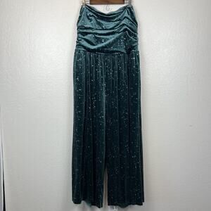 Cider Jumpsuit Womens 3XL Velvet Star Ruched Tube Celestial Fairy Whimsigoth NWT